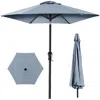 Best Choice Products 10ft Outdoor Steel Market Patio Umbrella W/ Crank, Tilt Push Button, 6 Ribs