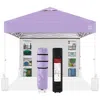 Best Choice Products 10x10ft Easy Setup Pop Up Canopy, Portable Tent W/ Side Wall, 1-button Push, Case