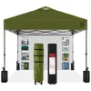 Best Choice Products 10x10ft Easy Setup Pop Up Canopy, Portable Tent W/ Side Wall, 1-button Push, Case