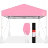 Best Choice Products 10x10ft Easy Setup Pop Up Canopy W/ 1-button Setup, Wheeled Case, 4 Weight Bags
