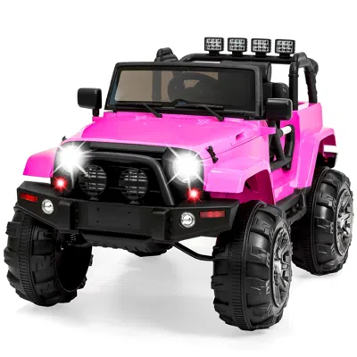 Best Choice Products 12v Kids Ride On Truck Car W/ Remote Control, Spring Suspension, Bluetooth, Led Lights