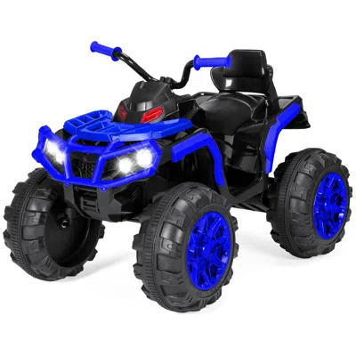 Best Choice Products 12v Kids Ride-on Atv Quad W/ Bluetooth, 3.7mph Max, Treaded Tires, Led Lights, Radio