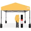 Best Choice Products 12x12ft Easy Setup Pop Up Canopy W/ 1-button Setup, Wheeled Case, 4 Weight Bags