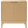 Best Choice Products 2-door Reeded Storage Cabinet W/ Soft-close Doors, Multipurpose Accent Furniture - Natural