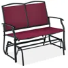 Best Choice Products 2-person Outdoor Swing Glider, Steel Patio Loveseat, Bench Rocker W/ Armrests