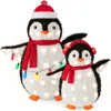 Best Choice Products 2-piece Lighted 3ft Pop-up Penguin Family Outdoor Christmas Decoration W/ 150 Led Lights In Multi