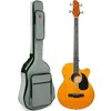 BEST CHOICE PRODUCTS 22-FRET FULL SIZE ACOUSTIC ELECTRIC BASS GUITAR W/ 4-BAND EQUALIZER, TRUSS ROD