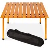 Best Choice Products 28x28in Foldable Indoor Outdoor Portable Wooden Table For Picnics, Camping, Beach W/ Carrying Case