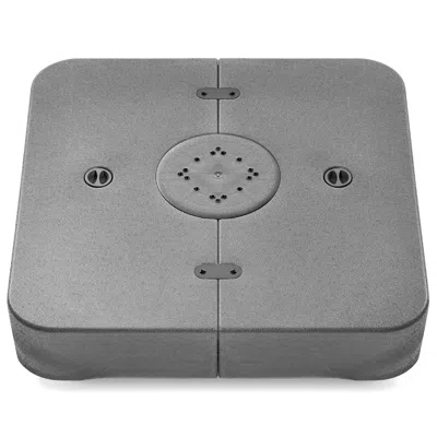 Best Choice Products 330lb Capacity Fillable Heavy-duty Outdoor Cantilever Umbrella Base W/ Easy-fill Spouts - Gray