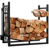 Best Choice Products 34.25in Steel Firewood Log Rack & Tool Set For Fire Pit, Fireplace W/ Kindling Holder