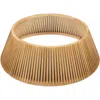 Best Choice Products 36in Christmas Tree Collar, Solid Wood Slatted Tree Skirt Holiday Accessory For Home In Nude