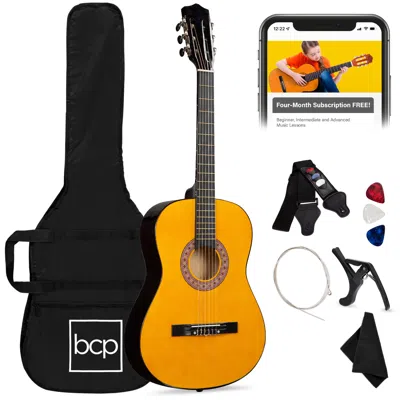 Best Choice Products 38in Beginner Acoustic Guitar Starter Kit W/ Gig Bag, Strap, Strings In Multi