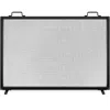 Best Choice Products 38x27in Single Panel Fireplace Screen Handcrafted Steel Mesh Spark Guard W/ Handles