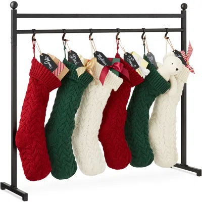 Best Choice Products 3ft Christmas Stocking Stand, Hanging Holiday Décor Display W/ Name Tags, Chalk Marker In Multi