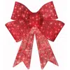 Best Choice Products 48in Pre-lit Xl Christmas Bow, Large Outdoor Led Lighted Holiday Decor W/ 8 Light Functions, Hook