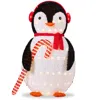 Best Choice Products 5ft Lighted Pop-up Penguin, Large Yard Outdoor Christmas Decoration W/ Led Lights - Red And White