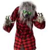 Best Choice Products 5ft Standing Werewolf, Howling Hudson Halloween Animatronic W/ Pre-recorded Phrases, Led Eyes