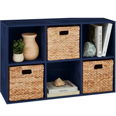 Best Choice Products 6-cube Bookshelf, 11in Display Storage System, Organizer W/ Removable Back Panels