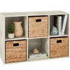 BEST CHOICE PRODUCTS 6-CUBE BOOKSHELF, 13.5IN DISPLAY STORAGE SYSTEM, ORGANIZER W/ REMOVABLE BACK PANELS