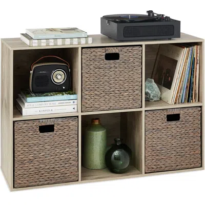 Best Choice Products 6-cube Bookshelf, 13.5in Display Storage System, Organizer W/ Removable Back Panels In Neutral