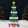 Best Choice Products 6ft Lighted 2d Christmas Tree Outdoor Decor W/ 170 Led Lights, Gift Boxes, Storage Bag