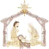 Best Choice Products 6ft Lighted Outdoor Nativity Scene, Yard Decoration W/ 190 Led Lights, Stakes, Zip Ties