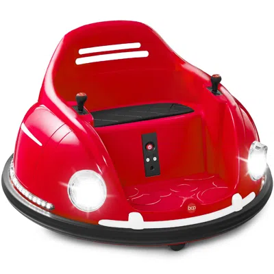 Best Choice Products 6v Kids Ride On Bumper Car Toy W/ Remote Control, Harness, Lights, 360 Degree Spin