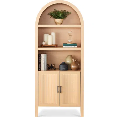 Best Choice Products 72in Arched Storage Cabinet W/ Reeded Cabinet Doors