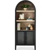 Best Choice Products 72in Arched Storage Cabinet W/ Reeded Cabinet Doors