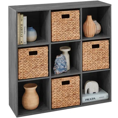 Best Choice Products 9-cube Bookshelf, 13.5in Display Storage System, Organizer W/ Removable Back Panels