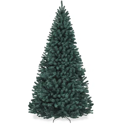 BEST CHOICE PRODUCTS ARTIFICIAL CHRISTMAS TREE, 4.5FT PREMIUM UNLIT SPRUCE DESIGN, DENSE BRANCHES BLUE SPRUCE