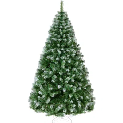 Best Choice Products Artificial Christmas Tree, 6ft Premium Unlit Pine Design, Dense Branches W/easy Assembly - Frosted P In Green