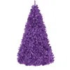 Best Choice Products Artificial Christmas Tree, 6ft Premium Unlit Pine Design, Dense Branches W/easy Assembly - Purple In Purple