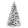 Best Choice Products Artificial Christmas Tree, Premium Pre-lit Spruce Design, Dense Branches - White Spruce