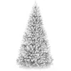 Best Choice Products Artificial Christmas Tree, Premium Unlit Spruce Design, Dense Branches - White Spruce In Gray
