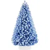 Best Choice Products Artificial Flocked Christmas Tree, 6ft Premium Unlit Colorful Pine Holiday Décor W/stand In Blue