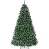 Best Choice Products Artificial Frosted Christmas Tree, 7.5ft Premium Unlit Spruce Design, Dense Branches Green Spruce In Green