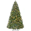 Best Choice Products Artificial Frosted Christmas Tree, Premium Pre-lit Spruce Design, Dense Branches - Green Spruce