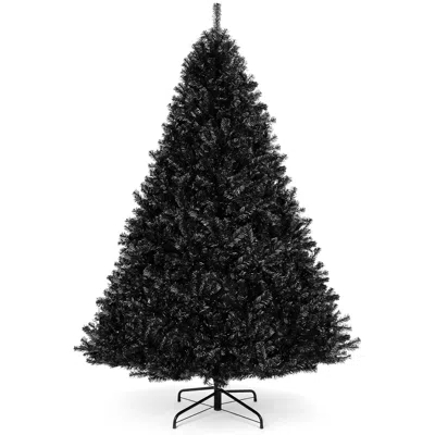 Best Choice Products Artificial Full Black Christmas Tree Holiday Decoration In Gray