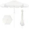 Best Choice Products Best Choice 9ft Fringe Market Umbrella Boho Patio Sunshade W/ Tilt, Upf50+- White