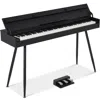 Best Choice Products Best Choice Product Modern 88 Key Fully Weighted Desk Style Digital Piano W/ Metal Legs, 3 Sustain P