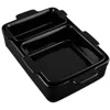 Best Choice Products Ceramic Bakeware Set Of 3 Casserole, Loaf, And Square Dishes W/ Handles