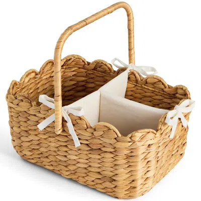 Best Choice Products Diaper Caddy Organizer For Baby, Large Portable Nursery Organizer W/ Divider & Handles In Brown