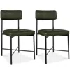 Best Choice Products Faux Leather Dining Chair Set Of 2, Standard Height W/ Metal Frame