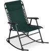 Best Choice Products Folding Outdoor Zero Gravity Rocking Lounge Chair W/ Headrest Pillow