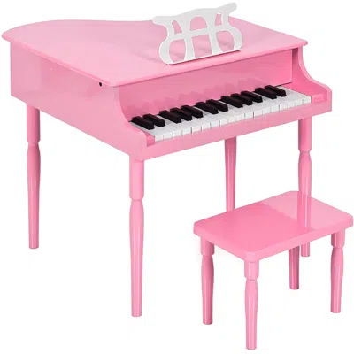 Best Choice Products Kids Classic 30-key Mini Piano W/ Lid, Bench, Folding Music Rack, Song Book, Stickers