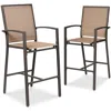 Best Choice Products Outdoor Barstools Set Of 2, Bar Height Patio Chairs W/ All-weather Mesh