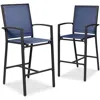 Best Choice Products Outdoor Barstools Set Of 2, Bar Height Patio Chairs W/ All-weather Mesh