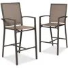 Best Choice Products Outdoor Barstools Set Of 2, Bar Height Patio Chairs W/ All-weather Mesh