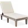 Best Choice Products Outdoor Lounge Chair, Resin Patio Chaise Lounger W/ Seat Cushion, 5 Positions